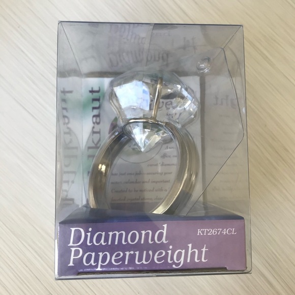 Diamond Engagement Ring Paperweight - Picture 6 of 6